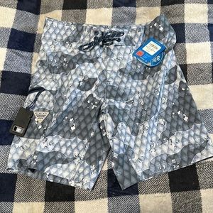MENS columbia pfg board shorts sz 32 new